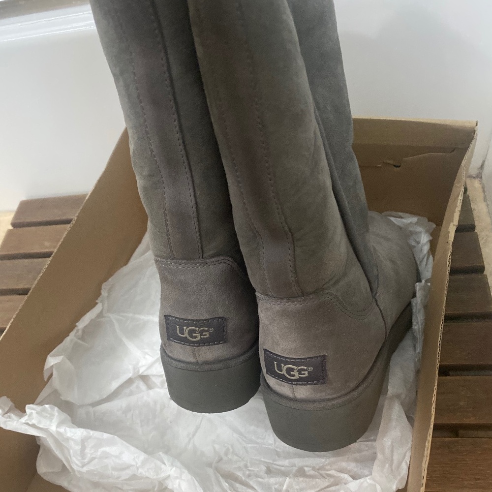 UGG Platform Gray Boots
